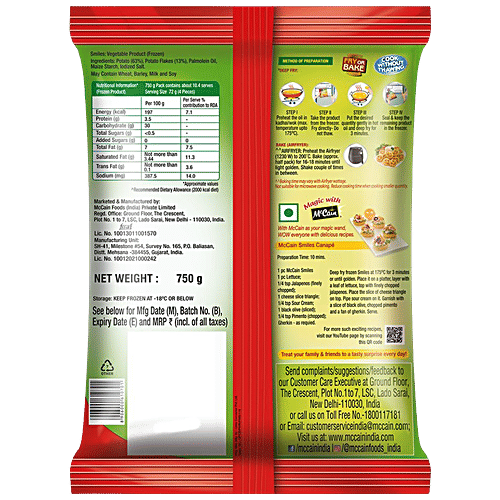 McCain Smiles, 750 g