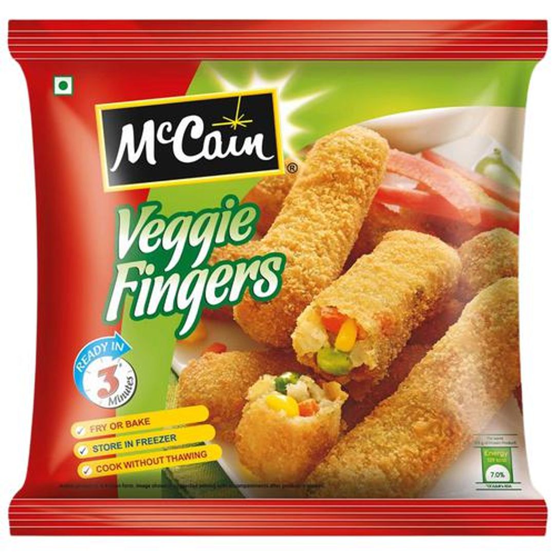 McCain Veggie Fingers - Veggie Delight With Corn, Carrot & Peas, 400 g 