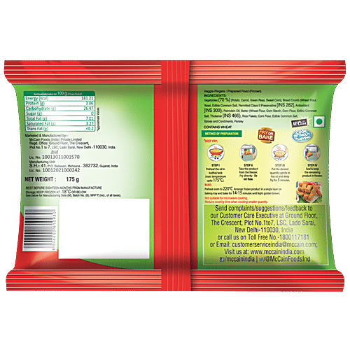 McCain Veggie - Fingers, 175 g  