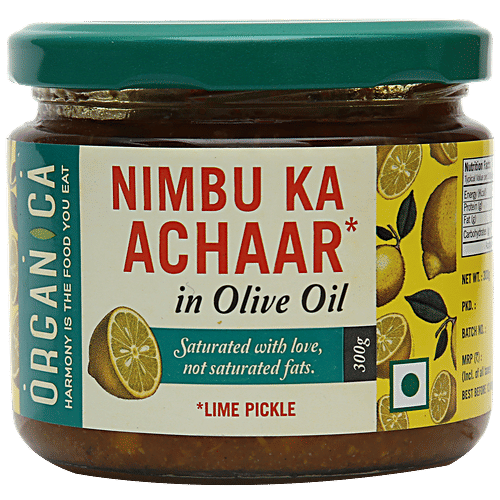 Buy Organica Olive Oil Lime Pickle 300 gm Online at Best Price. of Rs 139 bigbasket