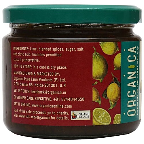 Buy Organica Olive Oil Sweet Lime Pickle 350 Gm Online at the Best Price of Rs 139 bigbasket