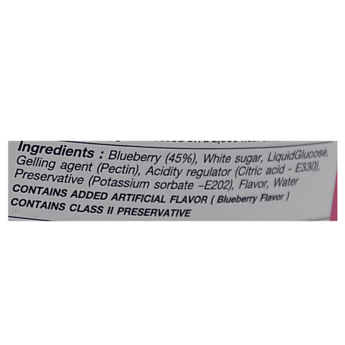 Chabaa Fruit Jam - Blueberry, 430 g Bottle 