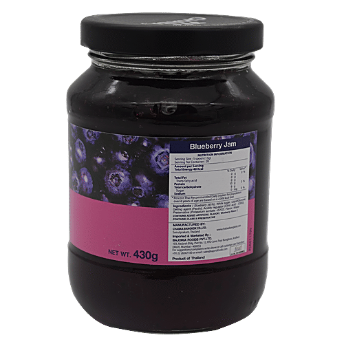 Chabaa Fruit Jam - Blueberry, 430 g Bottle 