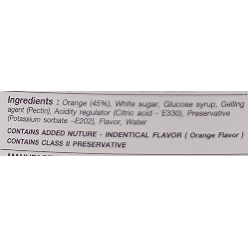 Chabaa Fruit Jam - Orange, 240 g Bottle Fresh, Juicy & Delicious
 Naturally Delicious Fruit Jam