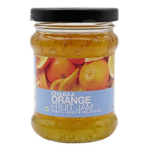 Chabaa Fruit Jam - Orange, 240 g Bottle Fresh, Juicy & Delicious
 Naturally Delicious Fruit Jam