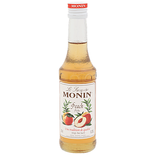 Buy Monin Syrup Peach Flavored 250 Ml Bottle Online At Best Price of Rs