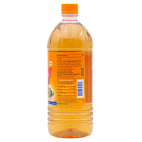 American Garden  Natural Vinegar - Apple Cider, 946 ml Bottle 