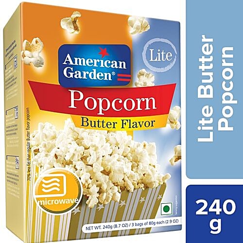 Buy American Garden Popcorn Lite Butter (94 Fat Free) 240 gm Carton