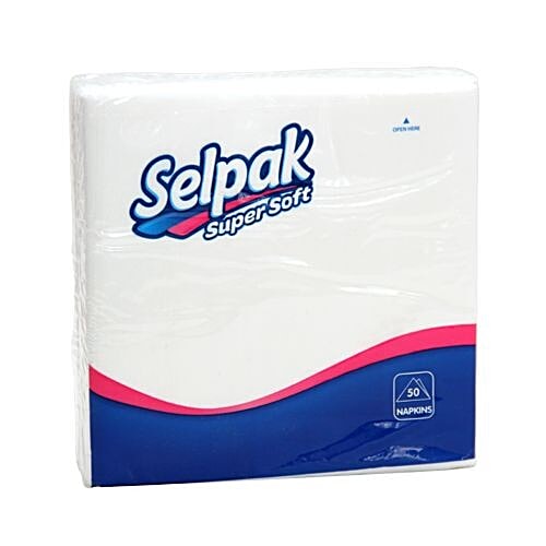 Selpak Luncheon Napkin Paper Tissue, 33 x 33 cm Pack of 50 