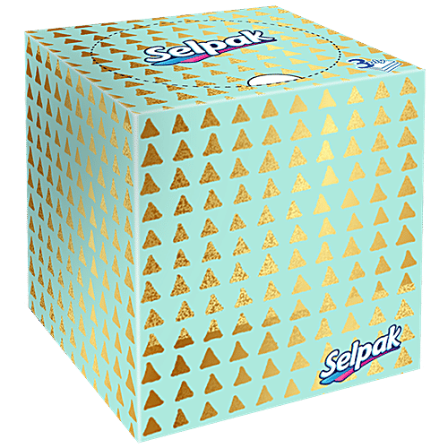Selpak Facial Box Tissue Paper - Boutique, 48 pcs Pack of 48 