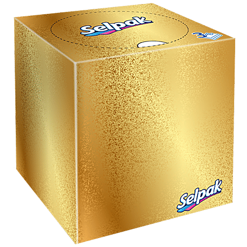 Selpak Facial Box Tissue Paper - Boutique, 48 pcs Pack of 48 