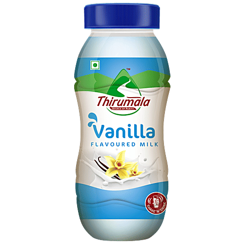 Thirumala Sterlised Double Toned Milk - Vanilla Flavoured, 200 ml  