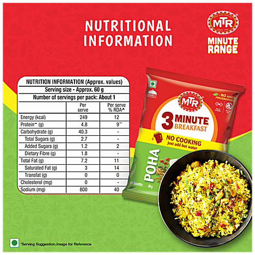 MTR Poha, 60 g Pouch 