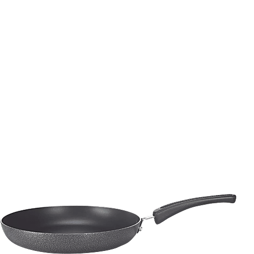 Prestige Omega Select Plus Non-Stick Cookware Set - Black, Fry Pan 25 cm + Omni Tawa 27.5 cm +Flat Base Kadai with SS Lid 25 cm, Aluminium, 3 pcs  3 Layer Metal Spoon Coating
