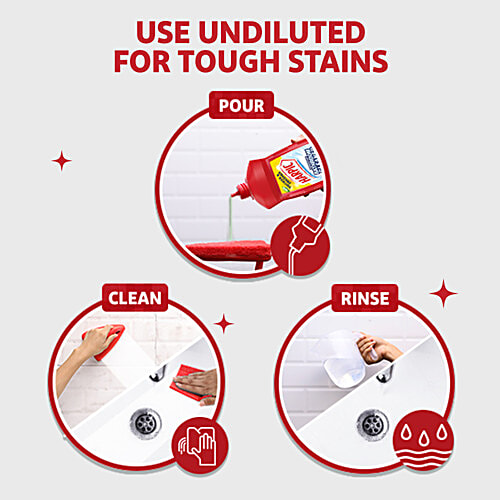 Harpic Disinfectant Bathroom Cleaner Liquid - Lemon Fresh, 500 ml  