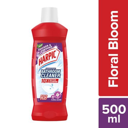 Harpic Disinfectant Bathroom Cleaner Liquid, Floral, 500 ml  