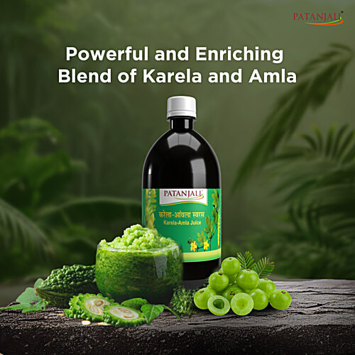 Patanjali Juice - Karela Amla, 500 ml  