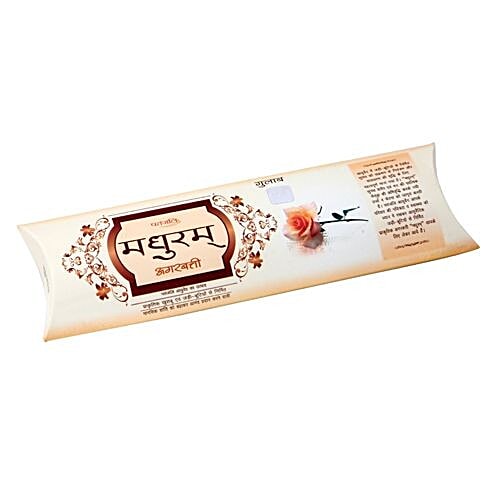 Patanjali Madhuram Agarbathi Incense Sticks - Rose, 28 g  