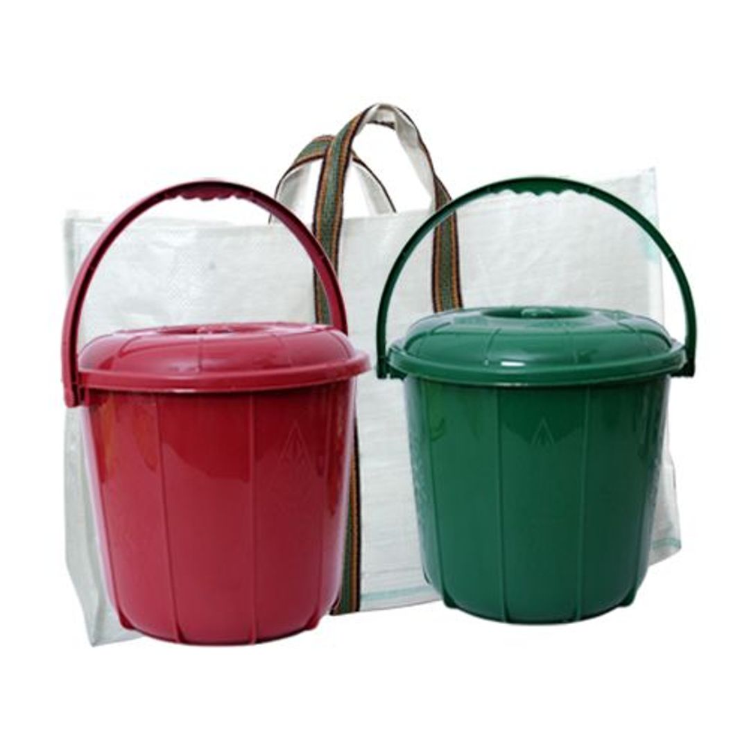 KMB Waste Segregation Kit - 2 Bins , 1 Bag, 3 pcs 
