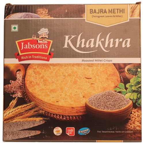 Jabsons Khakhra - Bajra Methi, 180 g Pouch 