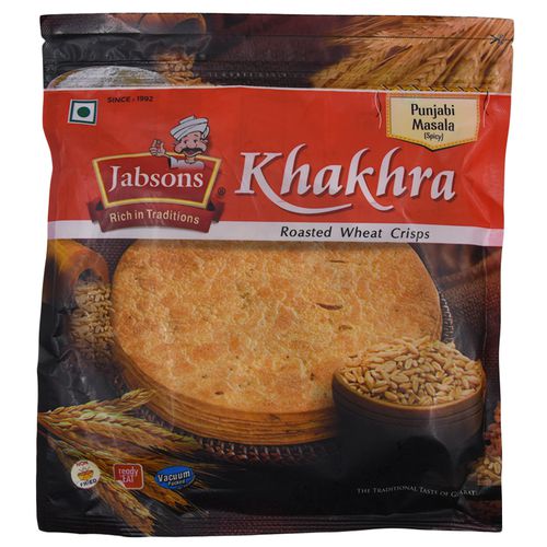 Jabsons Khakhra - Punjabi Masala, 180 g Pouch 