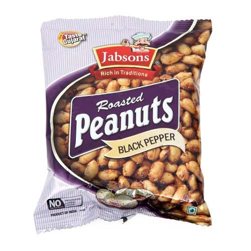 Jabsons Roasted Peanuts - Black Pepper, 140 g Pouch 