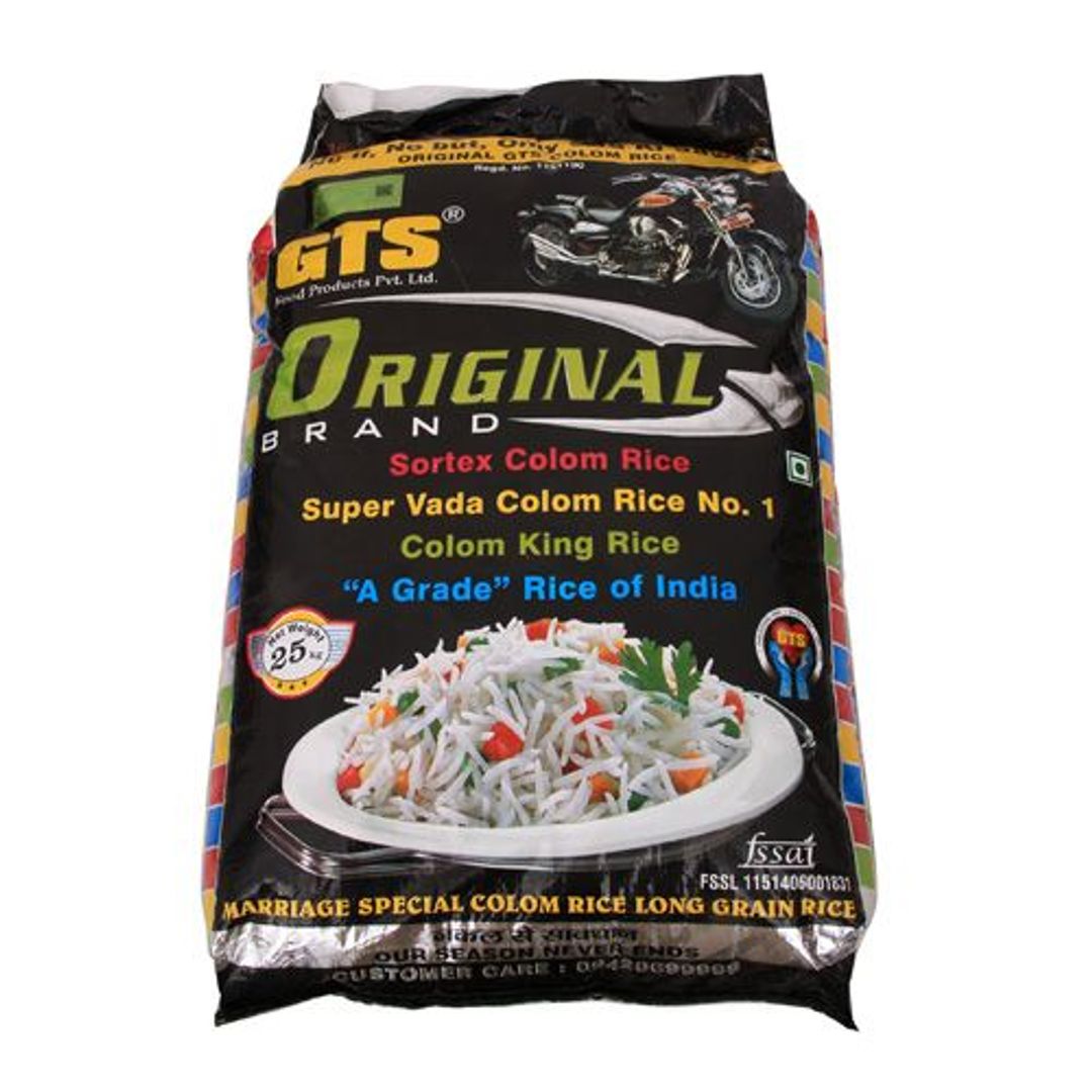 Bullet GTS Original Vada Colum Raw Rice, 30 kg Bag