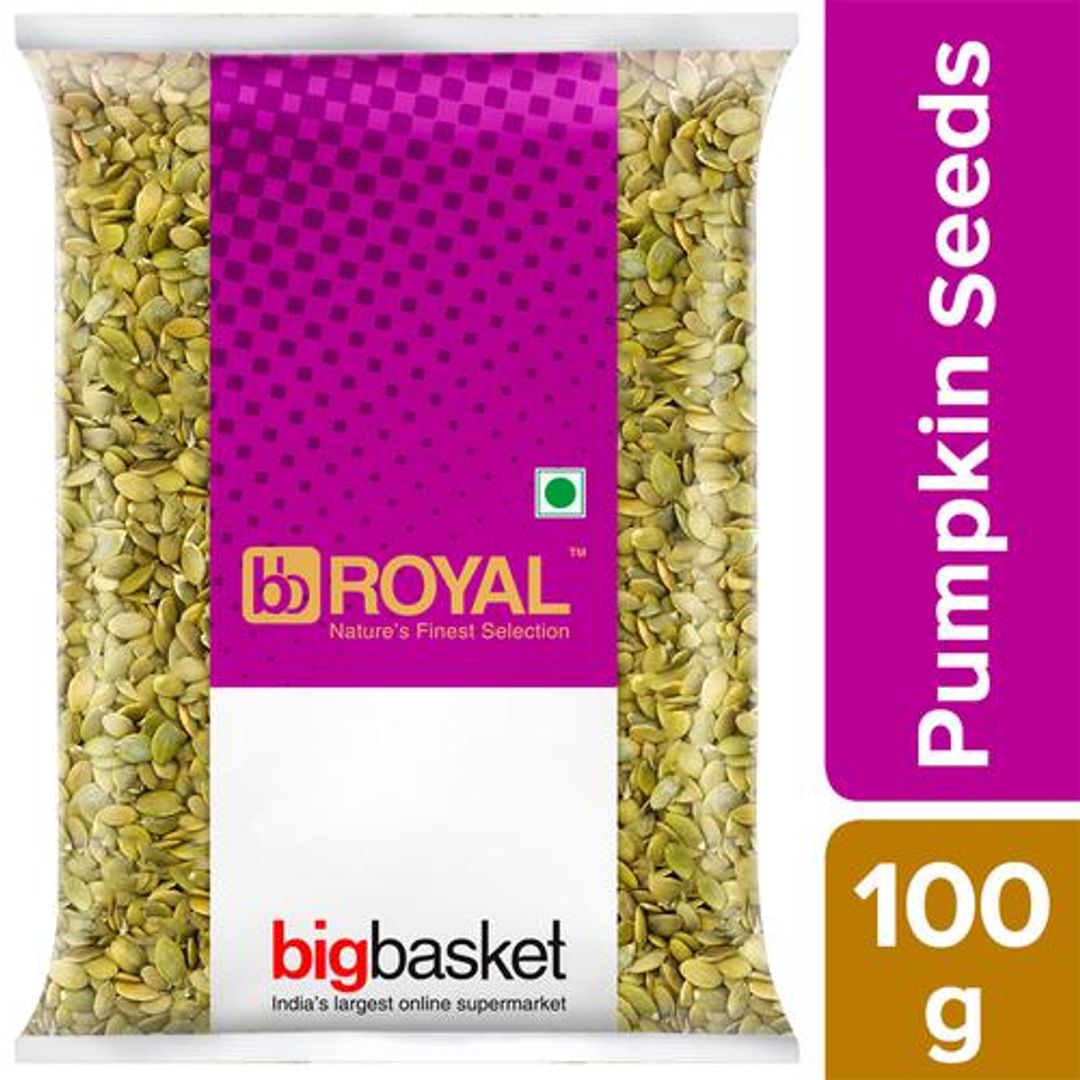 BB Royal Green Pumpkin Seeds/Kumbalakayi Bija, 100 g Pouch