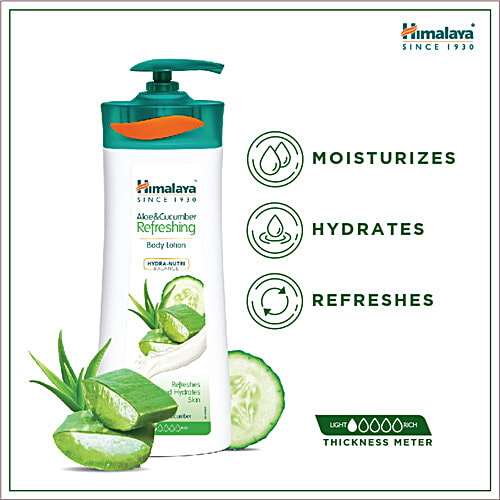 Buy Himalaya Refreshing Body Lotion Aloe & Cucumber 400 ml Bottle
