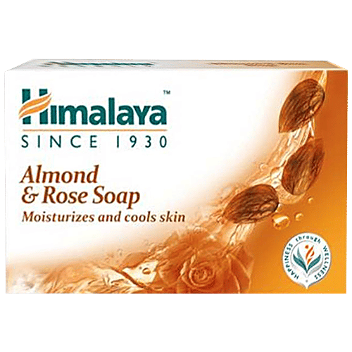 Himalaya Almond & Rose Soap, 75 g (Pack Of 4) 