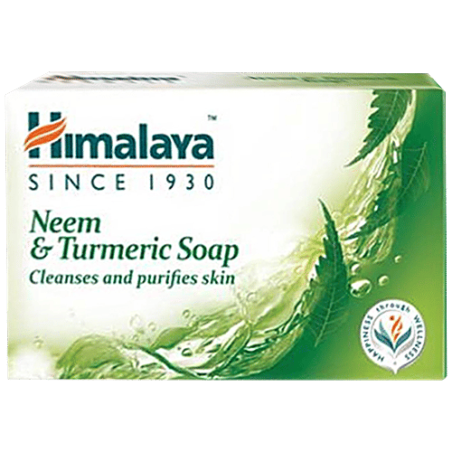 Himalaya Neem & Turmeric Bathing Soap, 75 g (Pack of 4) 