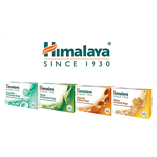 Himalaya Neem & Turmeric Bathing Soap, 75 g (Pack of 4) 