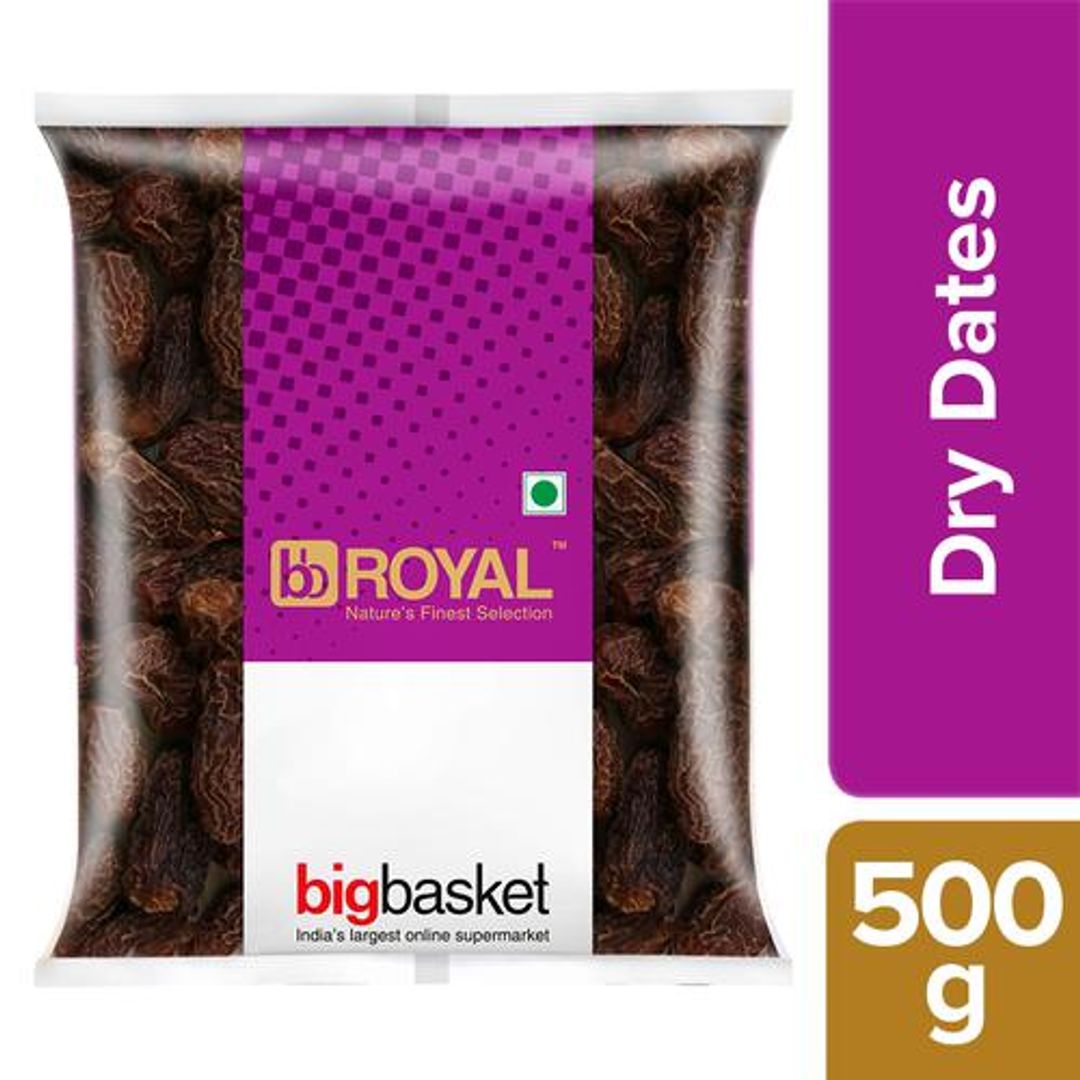 BB Royal Dry Dates/Kharjura - Chuwara, Kharik, 500 g Pouch