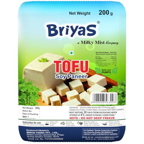 Briyas Tofu - Soya Paneer, 200 g  