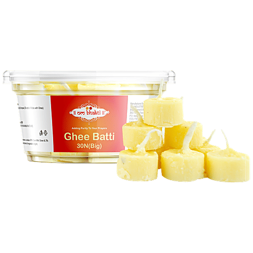 Buy Om Bhakti Ghee Batti Ready To Light Diya Big 1 Pc Online At Best