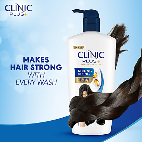 Clinic Plus Strong & Long Shampoo - With Milk Protein + Multivitamin, 650 ml  