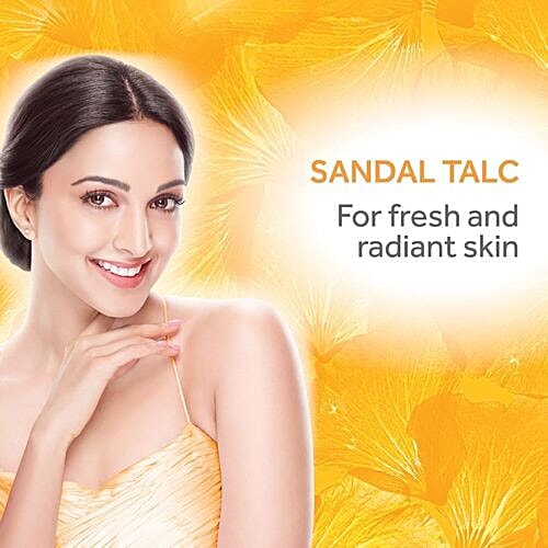 Ponds Talc Natural - Sandal Radiance, 50 g Bottle 