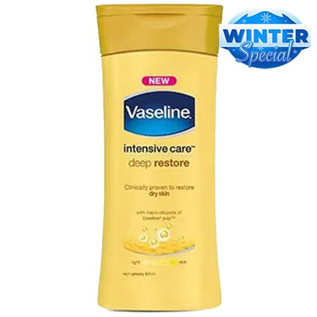 Vaseline Intensive Care Deep Restore Body Lotion - Dry Skin, With Micro-Droplets of Vaseline Jelly, 40 ml 