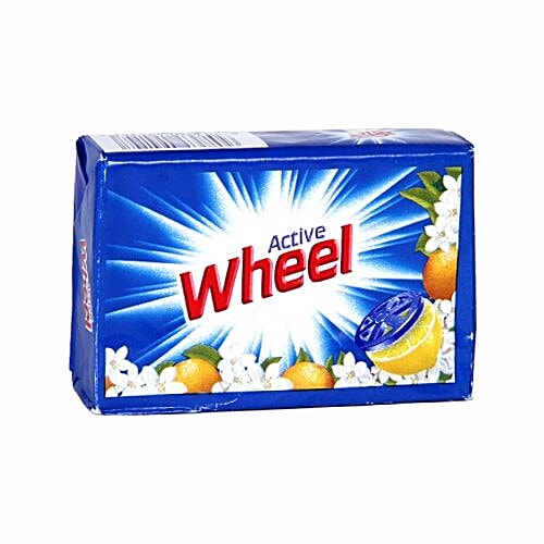 Wheel  Active - Detergent Cake Blue, 180 g Carton 