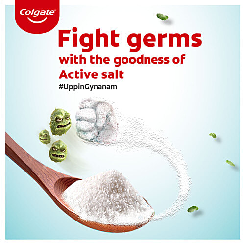 Colgate Mouthwash - Plax, Active Salt, 250 ml  No Alcohol, Removes Over 99% Of Germs