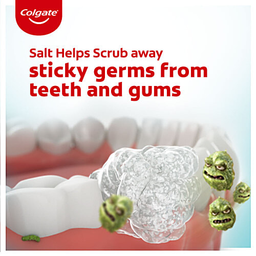 Colgate Mouthwash - Plax, Active Salt, 250 ml  No Alcohol, Removes Over 99% Of Germs