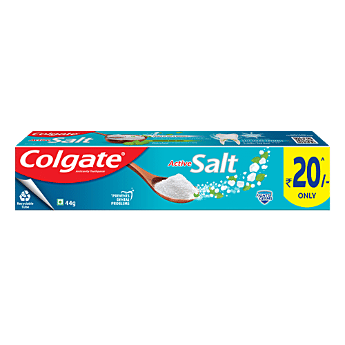 Colgate Mouthwash - Plax, Active Salt, 250 ml  No Alcohol, Removes Over 99% Of Germs