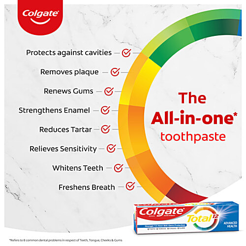 Colgate Anticavity Toothpaste, 120 g  Upto 12 Hours of Protection, Whole Mouth Health,