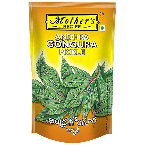 Mother's Recipe Pickle - Andhra Gongura, 200 g Pouch Zero Trans Fat