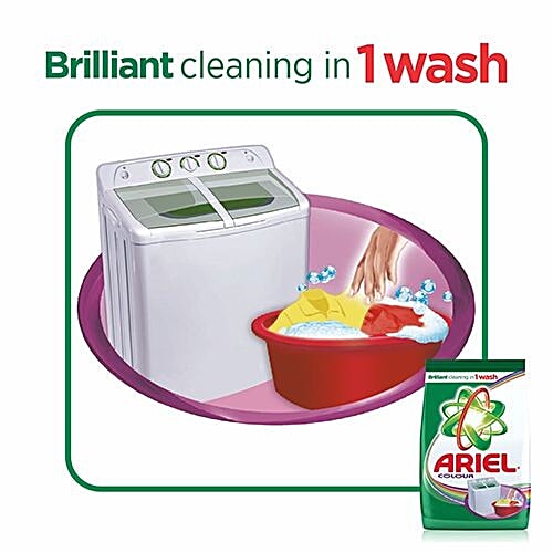 Buy Ariel Detergent Powder Colour & Style 1 kg Pouch Online at Best