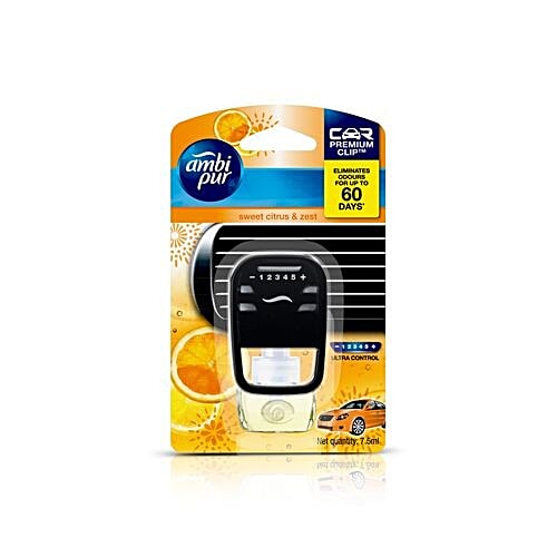 Ambi pur Car Freshener - Sweet Citrus & Zest, 7.5 ml Pouch 