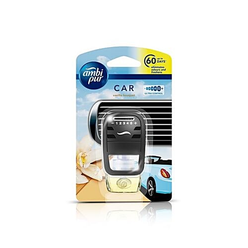 Ambi pur Car Air Freshener - Vanilla Bouquet, 7.5 ml Pouch 