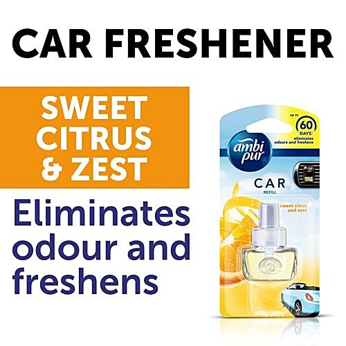 Buy Ambi Pur Car Air Freshner Refill Sweet Citrus Zest 75 Ml Pouch
