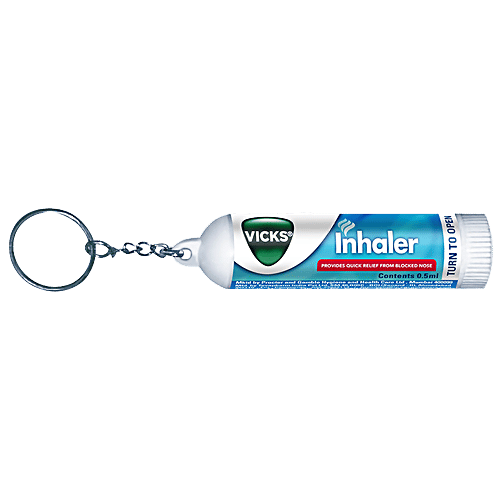 Vicks Inhaler - Provides Instant Relief From Blocked Nose, 0.5 ml Tube 