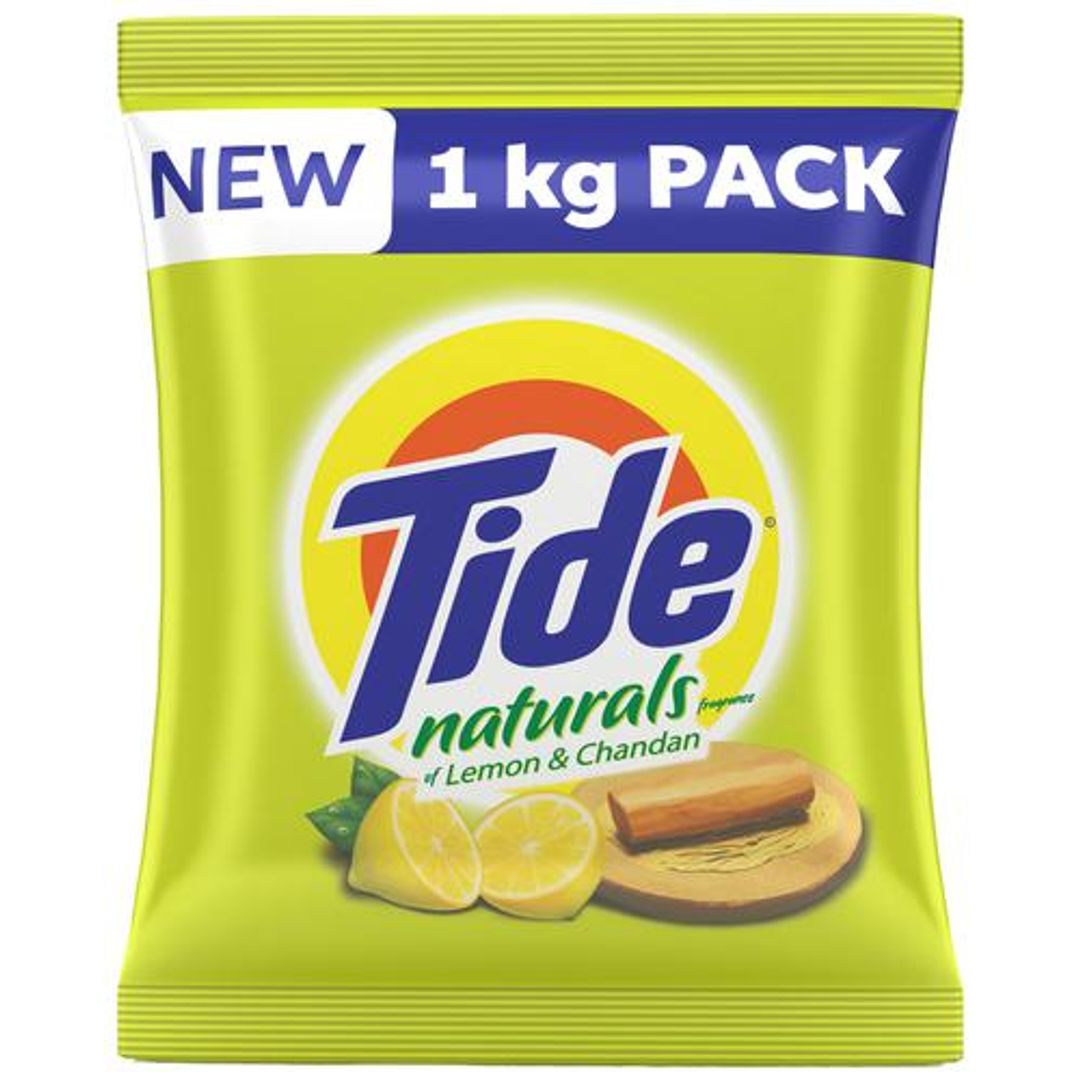 Tide Naturals Washing Detergent Powder - Lemon & Chandan, 1 kg 